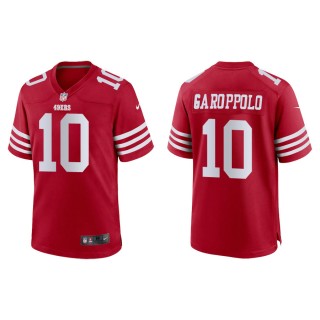 Jimmy Garoppolo 49ers Men's Game Scarlet Jersey
