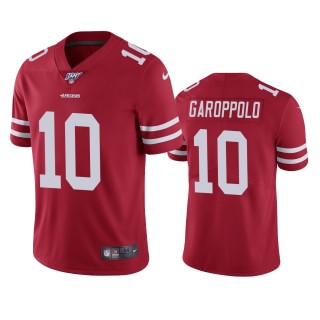 San Francisco 49ers Jimmy Garoppolo Scarlet 100th Season Vapor Limited Jersey