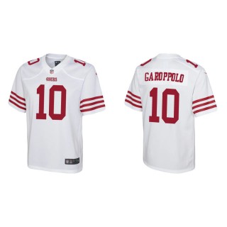 Youth 49ers Jimmy Garoppolo Game White Jersey