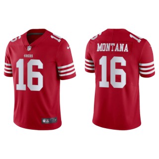 Joe Montana 49ers Men's Vapor Limited Scarlet Jersey