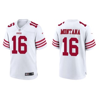Joe Montana 49ers Men's Game White Jersey