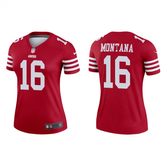 Women's 49ers Joe Montana Legend Scarlet Jersey
