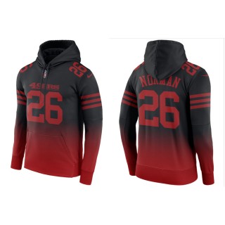 Josh Norman 49ers Men's Gradient Black Red Hoodie