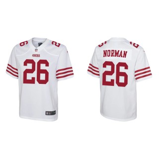 Youth 49ers Josh Norman Game White Jersey