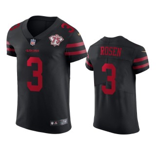 San Francisco 49ers Josh Rosen Black 75th Anniversary Jersey - Men's