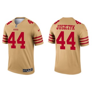 Men's 49ers Kyle Juszczyk Inverted Legend Gold Jersey