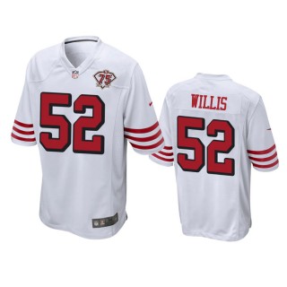 San Francisco 49ers Patrick Willis White 75th Anniversary Throwback Game Jersey