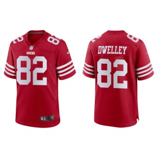 Ross Dwelley 49ers Men's Game Scarlet Jersey
