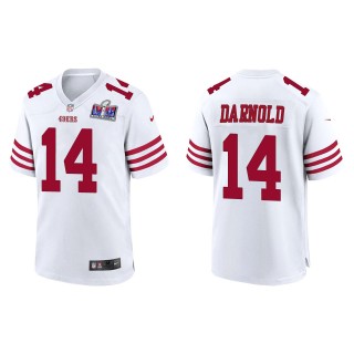 49ers Sam Darnold White Super Bowl LVIII Game Jersey