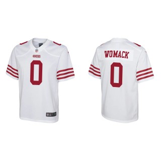 Youth Samuel Womack 49ers White Game Jersey