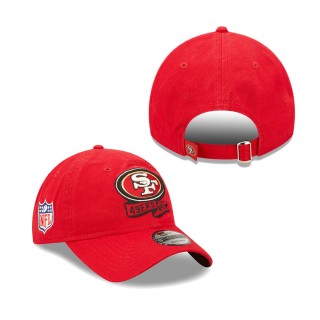 Men's San Francisco 49ers Scarlet OTC 2022 Sideline 9TWENTY Adjustable Hat