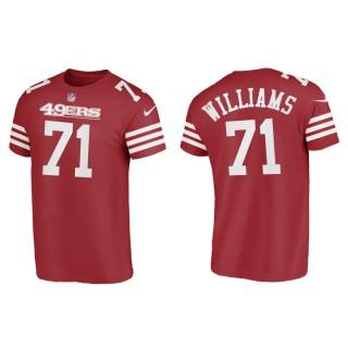 Trent Williams 49ers Men's Name & Number Scarlet T-Shirt