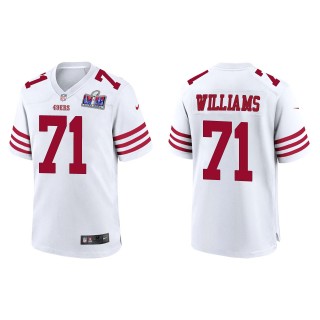 49ers Trent Williams White Super Bowl LVIII Game Jersey