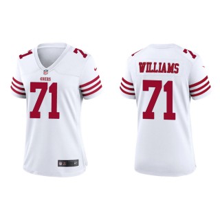 Women's 49ers Trent Williams Game White Jersey
