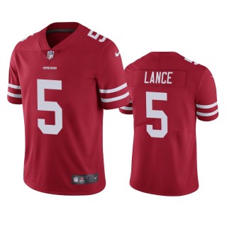 San Francisco 49ers Trey Lance Scarlet 2021 NFL Draft Vapor Limited Jersey