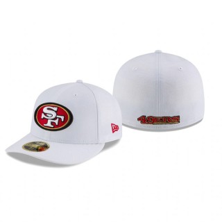 San Francisco 49ers White Omaha Low Profile 59FIFTY Hat