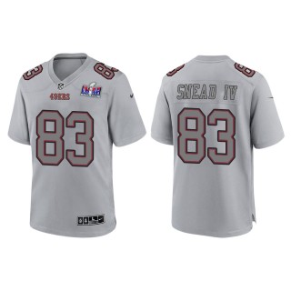 49ers Willie Snead IV Gray Super Bowl LVIII Atmosphere Fashion Game Jersey