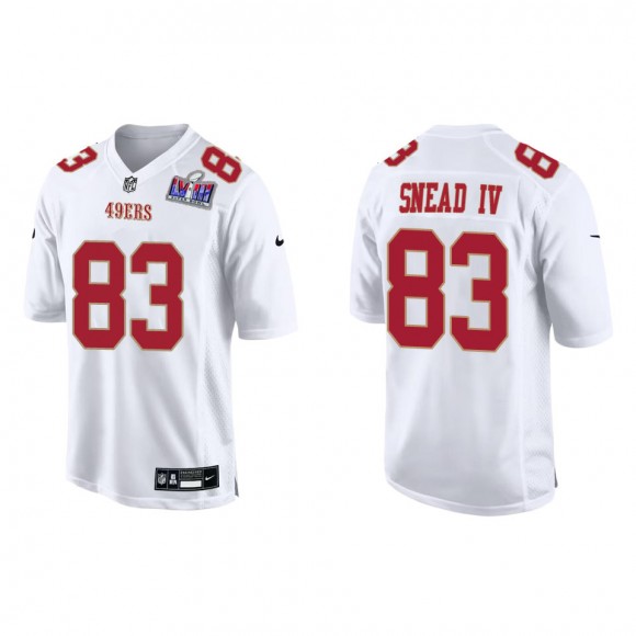 49ers Willie Snead IV Tundra White Super Bowl LVIII Fashion Game Jersey