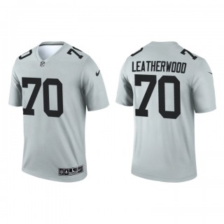Alex Leatherwood Silver 2021 Inverted Legend Raiders Jersey