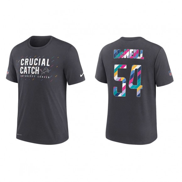 Alim McNeill Detroit Lions Nike Charcoal 2021 NFL Crucial Catch Performance T-Shirt