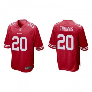 Ambry Thomas Scarlet Game 49ers Jersey