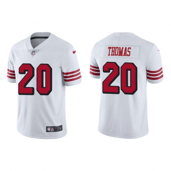 Ambry Thomas White Color Rush Limited 49ers Jersey