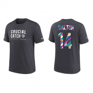 Andy Dalton Chicago Bears Nike Charcoal 2021 NFL Crucial Catch Performance T-Shirt