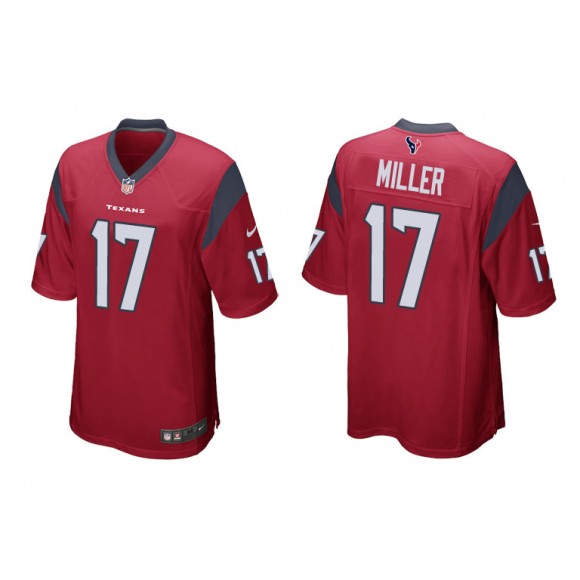 Anthony Miller Red Game Texans Jersey