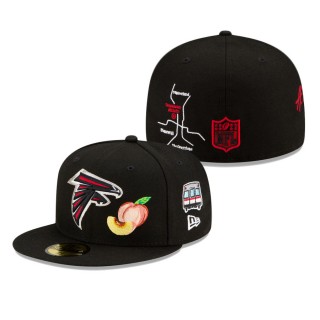 Atlanta Falcons Black City Transit 59FIFTY Fitted Hat