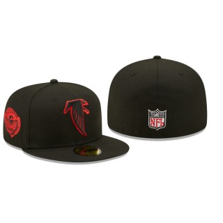 Atlanta Falcons Black Red Undervisor Pro Bowl 1996 Side Patch 59FIFTY Hat