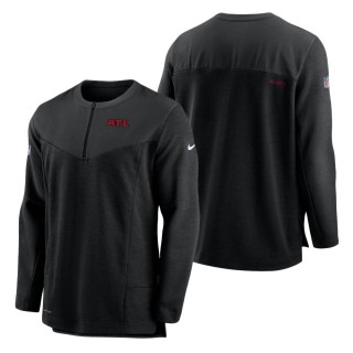 Atlanta Falcons Nike Black Sideline Half-Zip UV Performance Jacket