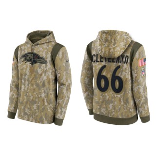 Men's Ben Cleveland Baltimore Ravens Camo 2021 Salute To Service Therma Hoodie