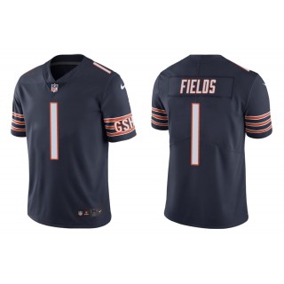 Men's Justin Fields Chicago Bears Navy Color Rush Limited Jersey