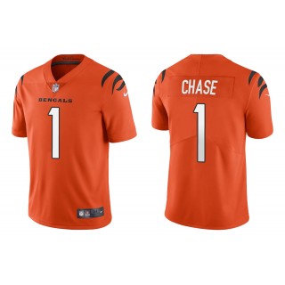 Men's Ja'Marr Chase Cincinnati Bengals Orange 2021 NFL Draft Jersey