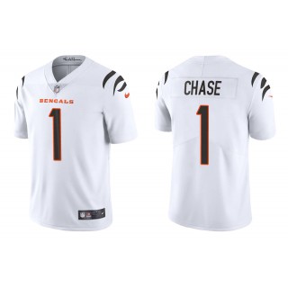 Men's Ja'Marr Chase Cincinnati Bengals White 2021 NFL Draft Jersey