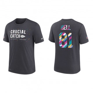 Blake Bell Kansas City Chiefs Nike Charcoal 2021 NFL Crucial Catch Performance T-Shirt