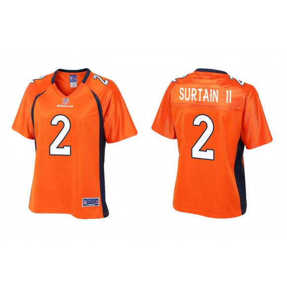 Women's Patrick Surtain II Denver Broncos Orange Pro Line Jersey