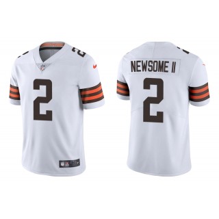 Men's Greg Newsome II Cleveland Browns White 2021 NFL Draft Jersey