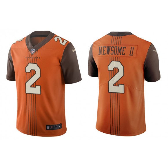 Men's Greg Newsome II Cleveland Browns Brown City Edition Jersey