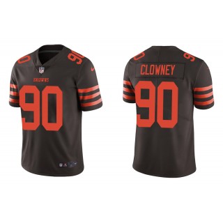 Men's Jadeveon Clowney Cleveland Browns Brown Color Rush Limited Jersey