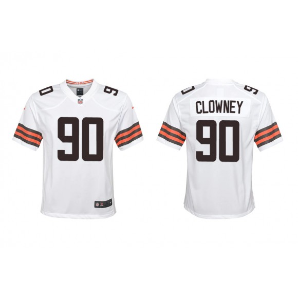 Youth Jadeveon Clowney Cleveland Browns White Game Jersey