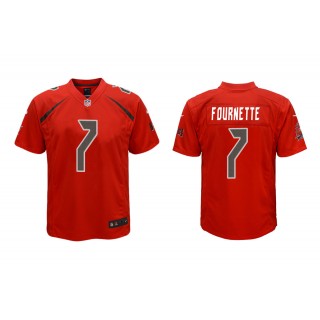 Youth Leonard Fournette Tampa Bay Buccaneers Red Color Rush Game Jersey