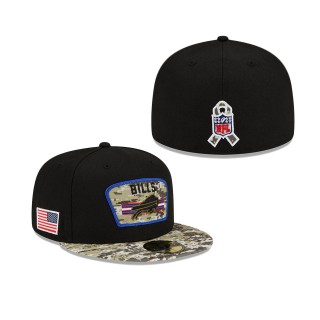 2021 Salute To Service Bills Black Camo 59FIFTY Fitted Hat