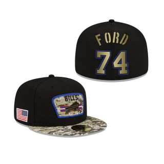 Men's Cody Ford Buffalo Bills Black Camo 2021 Salute To Service 59FIFTY Fitted Hat