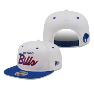 Buffalo Bills White Royal Sparky Original 9FIFTY Snapback Hat