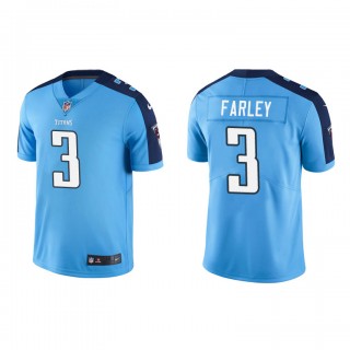 Caleb Farley Light Blue Vapor Limited Titans Jersey