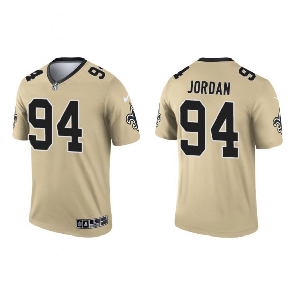 Cameron Jordan Gold 2021 Inverted Legend Saints Jersey