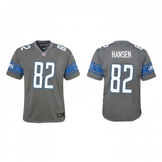 Chad Hansen Steel Color Rush Game Lions Youth Jersey