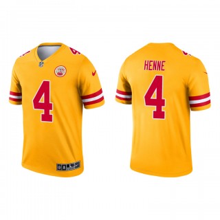 Chad Henne Yellow 2021 Inverted Legend Chiefs Jersey