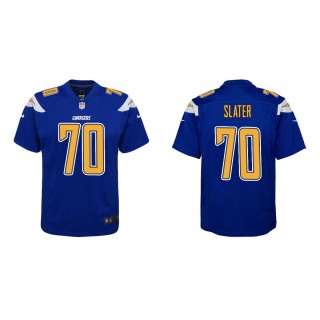 Youth Rashawn Slater Los Angeles Chargers Royal Color Rush Game Jersey